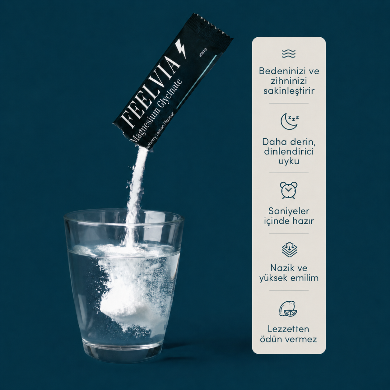 Magnezyum Glisinat İçecek Karışımı — 30 Gece (1 Kutu)